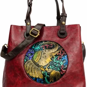 Auracarry Women Maroon Hand-held Bag